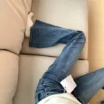 Women's 2025 Fall New Blue High Waist Flared Jeans Showcasing Slim Look for Pear Shaped Body with Elasticity - Image 5